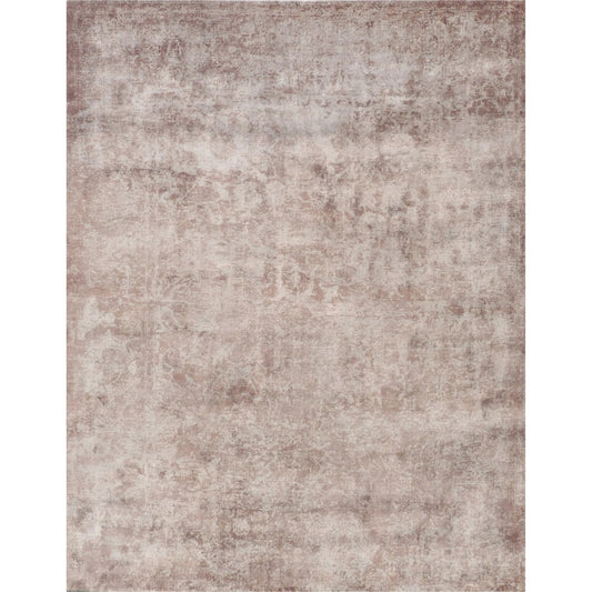 Cassina 3899 Rug by Exquisite Rugs in light silver. Made from bamboo silk in a unique style.