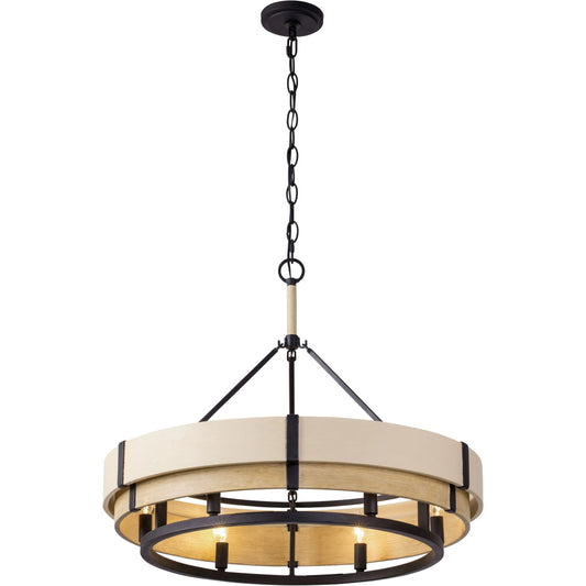 Blonde Moment Pendant by Varaluz in matte black/honey/medium oak. Made from unique in a modern style.