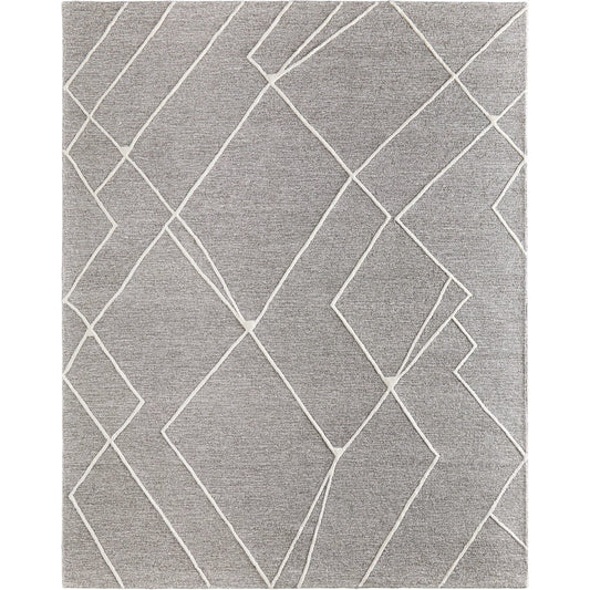 Euclid Transitional Rug - T11T8004 by Thom Felicia by Feizy Rugs in taupe, ivory, gray. Made from wool in a unique style.
