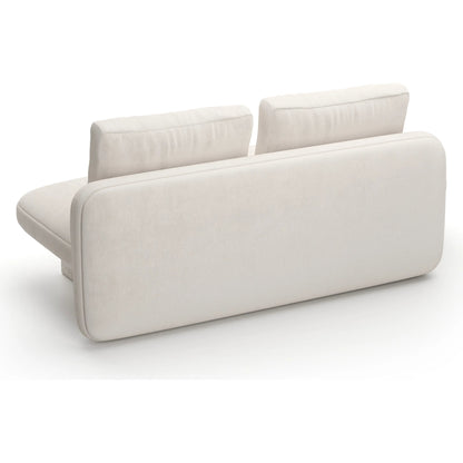 Overlap Armless Bumper by Caracole. Made from stone in a transitional style.