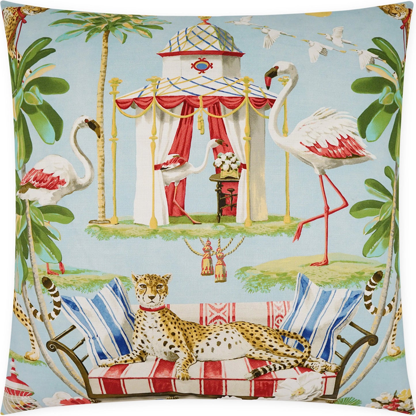 001 SI-2027600 | Additional Silo | Casablanca Pillow by DV Kap Home in dawn. Made from 100% cotton in a modern style.