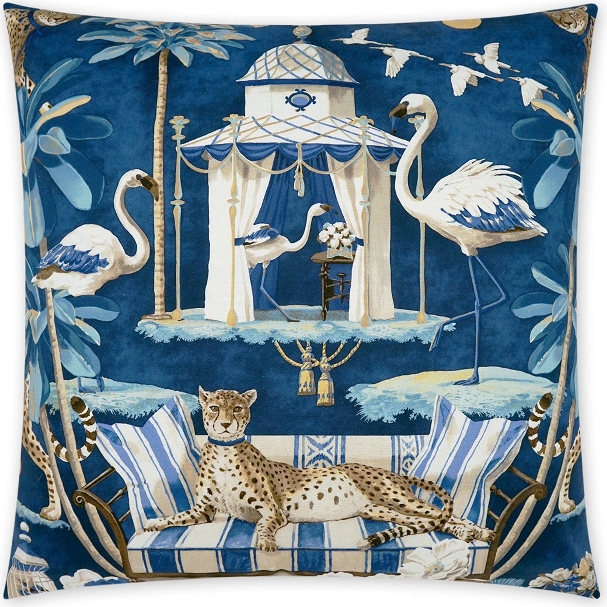 Casablanca Pillow by DV Kap Home in dawn. Made from 100% cotton in a modern style.