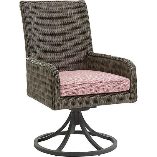 Cypress Point Ocean Terrace Arm Dining Chair Swivel Rocker by Tommy Bahama Outdoor. Made from unique in a coastal style.