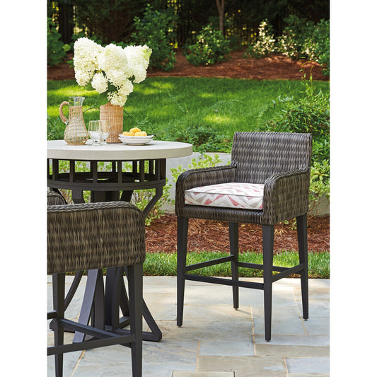 Cypress Point Ocean Terrace Bar Stool by Tommy Bahama Outdoor. Made from unique in a coastal style.