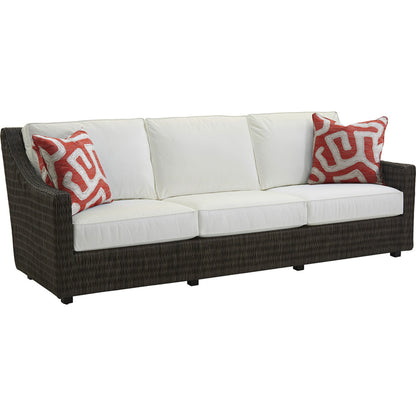 Cypress Point Ocean Terrace Long Sofa by Tommy Bahama Outdoor in blue. Made from unique in a coastal style.
