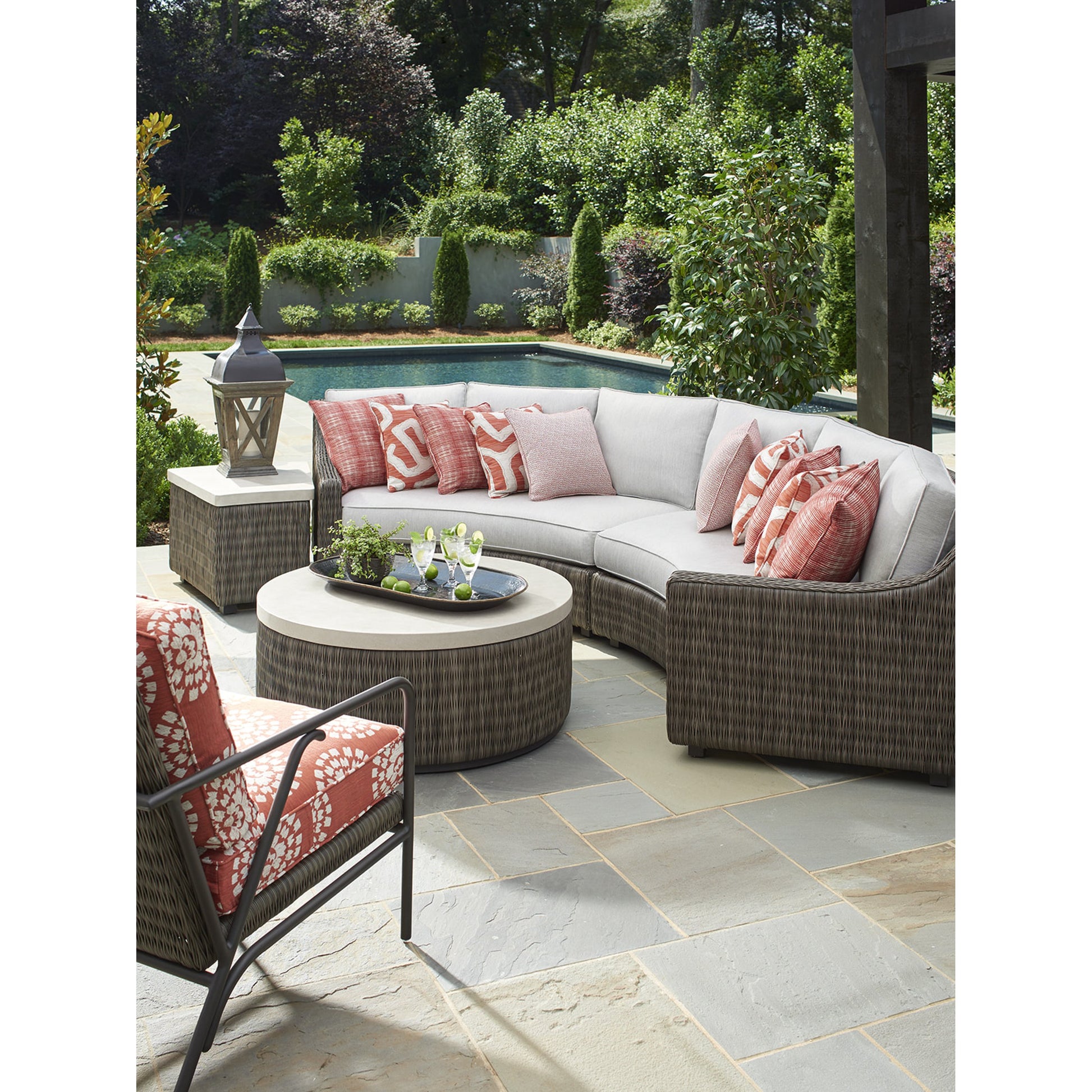 Cypress Point Ocean Terrace Accent Table by Tommy Bahama Outdoor. Made from unique in a coastal style.
