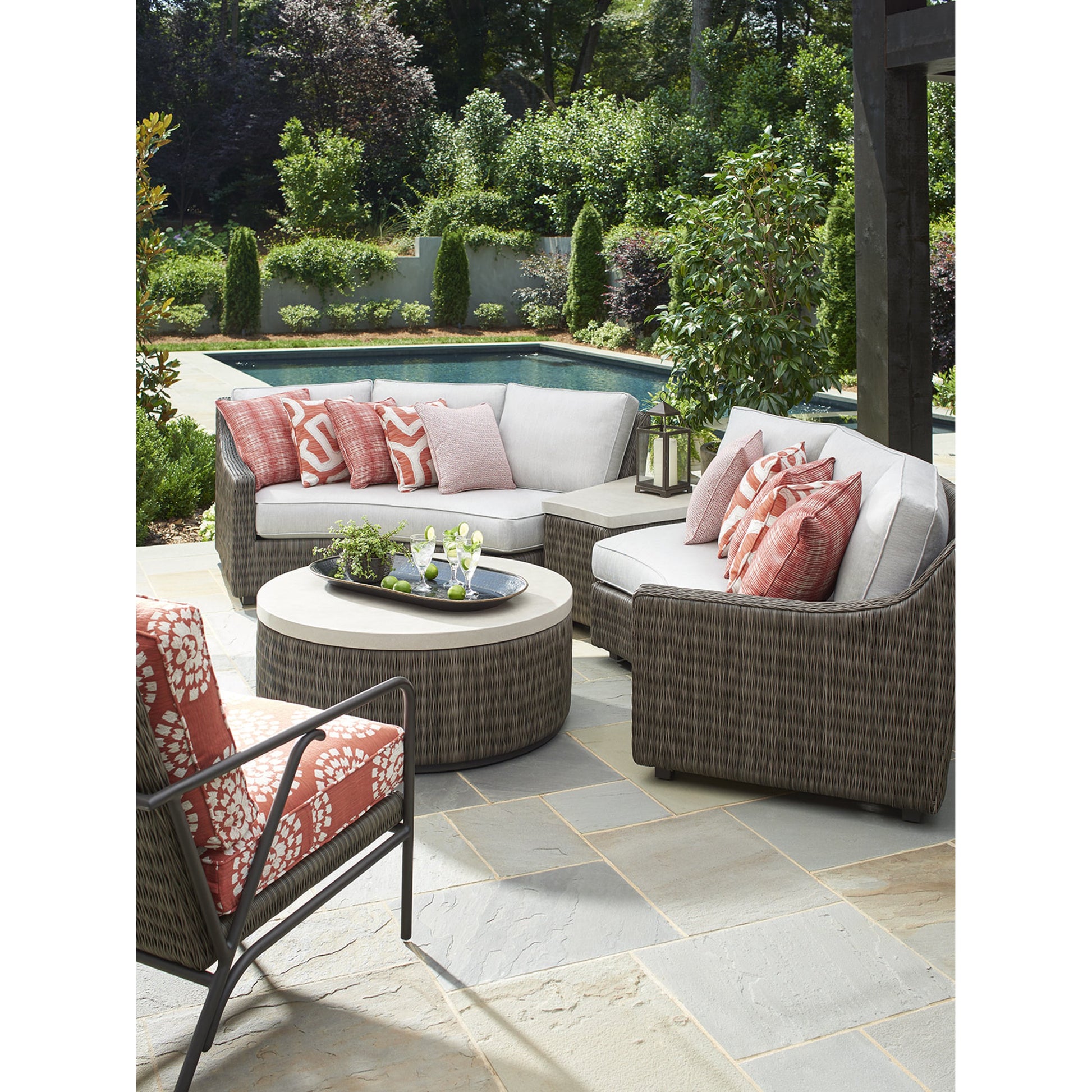 Cypress Point Ocean Terrace Accent Table by Tommy Bahama Outdoor. Made from unique in a coastal style.