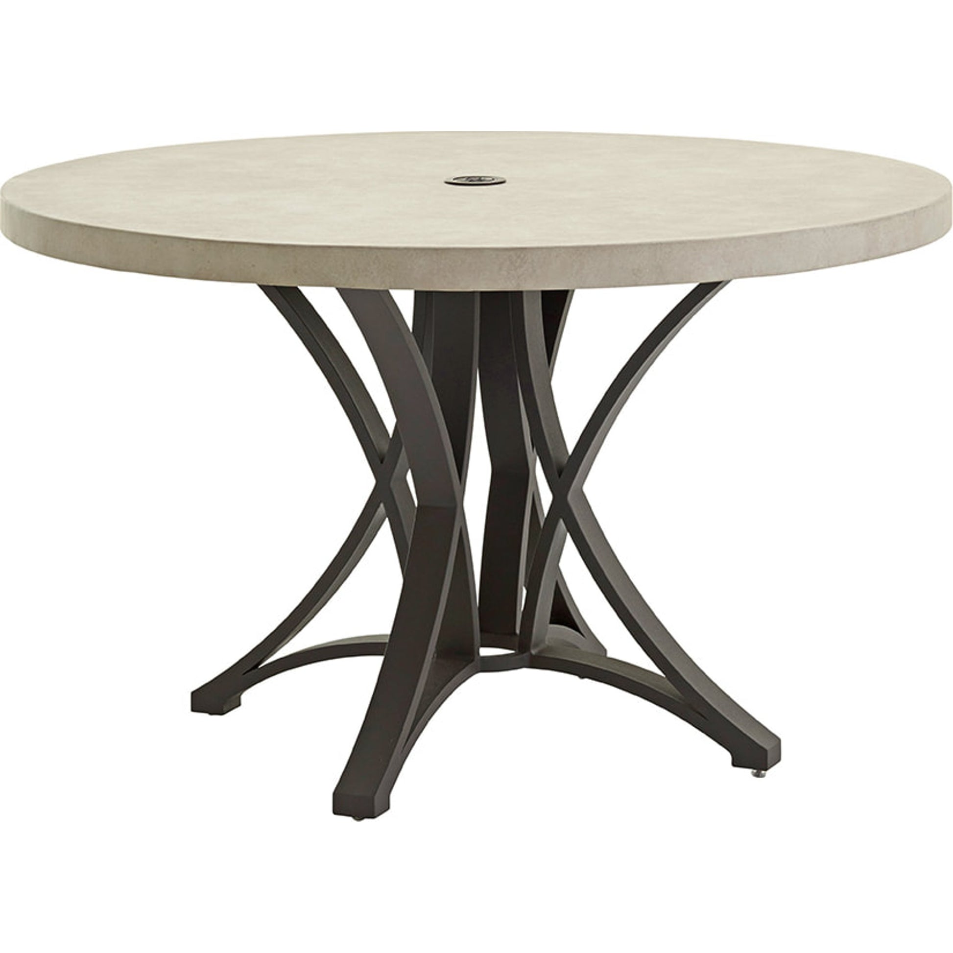 Cypress Point Ocean Terrace Dining Table With Weatherstone Top by Tommy Bahama Outdoor in limestone. Made from unique in a modern style.