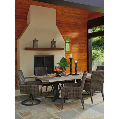 Cypress Point Ocean Terrace Arm Dining Chair by Tommy Bahama Outdoor. Made from unique in a coastal style.