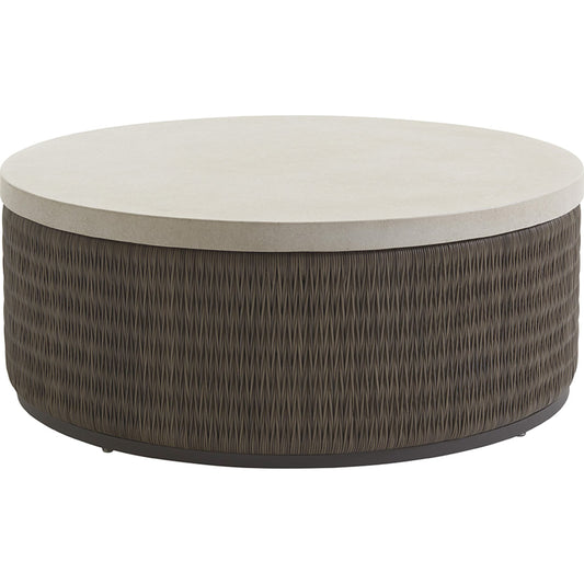 Cypress Point Ocean Terrace Round Cocktail Table by Tommy Bahama Outdoor. Made from unique in a coastal style.