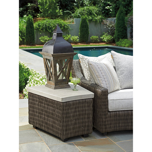 Cypress Point Ocean Terrace Accent Table by Tommy Bahama Outdoor. Made from unique in a coastal style.