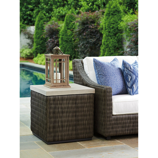 Cypress Point Ocean Terrace Square End Table by Tommy Bahama Outdoor. Made from unique in a coastal style.