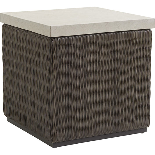 Cypress Point Ocean Terrace Square End Table by Tommy Bahama Outdoor. Made from unique in a coastal style.