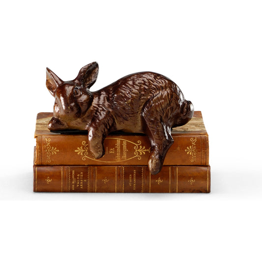 Restin' Rabbit by Wildwood in brown. Made from cast brass in a rustic style.