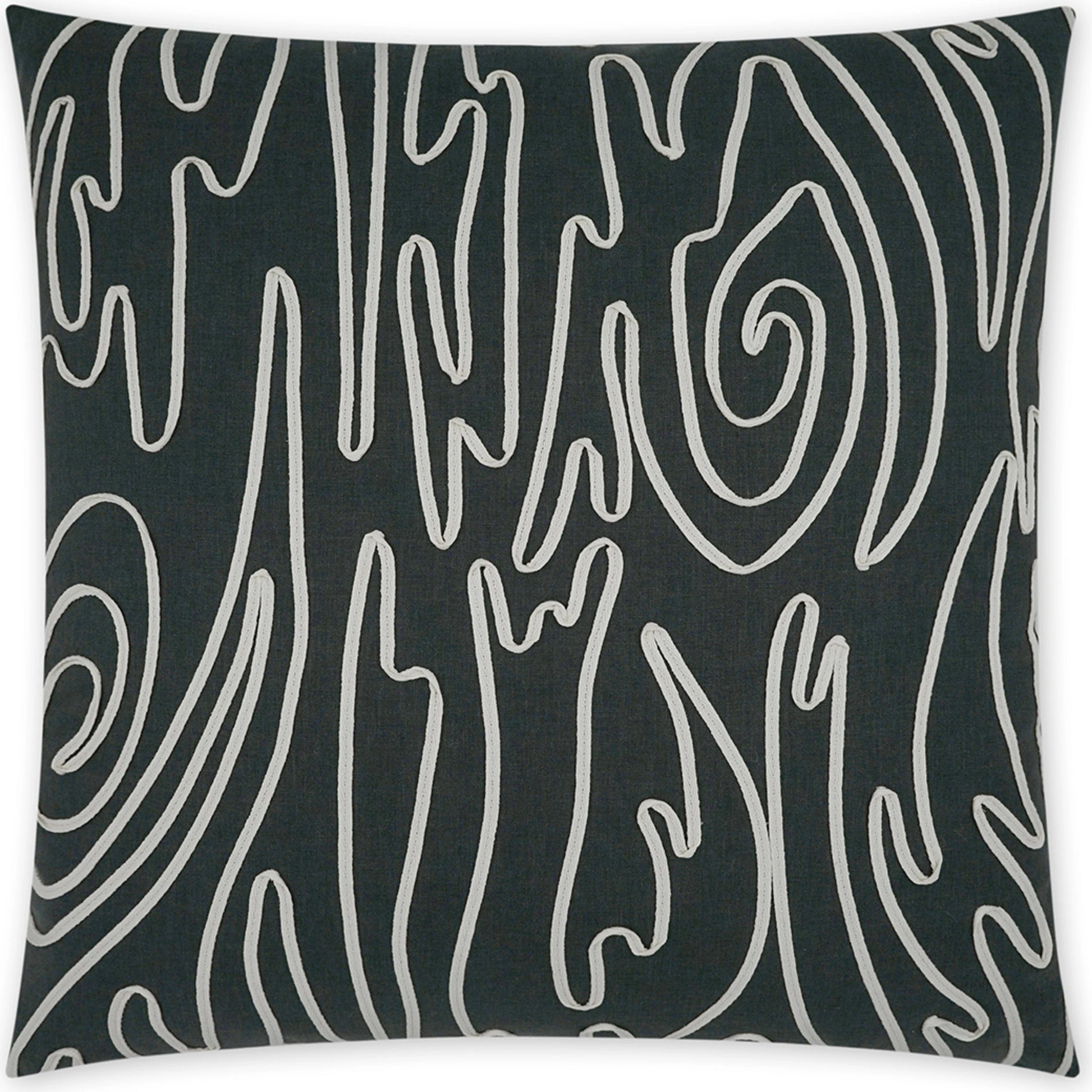 Swindler Throw Pillow by DV Kap Home. Made from 52% recycled polyester, 48% cotton in a modern style.