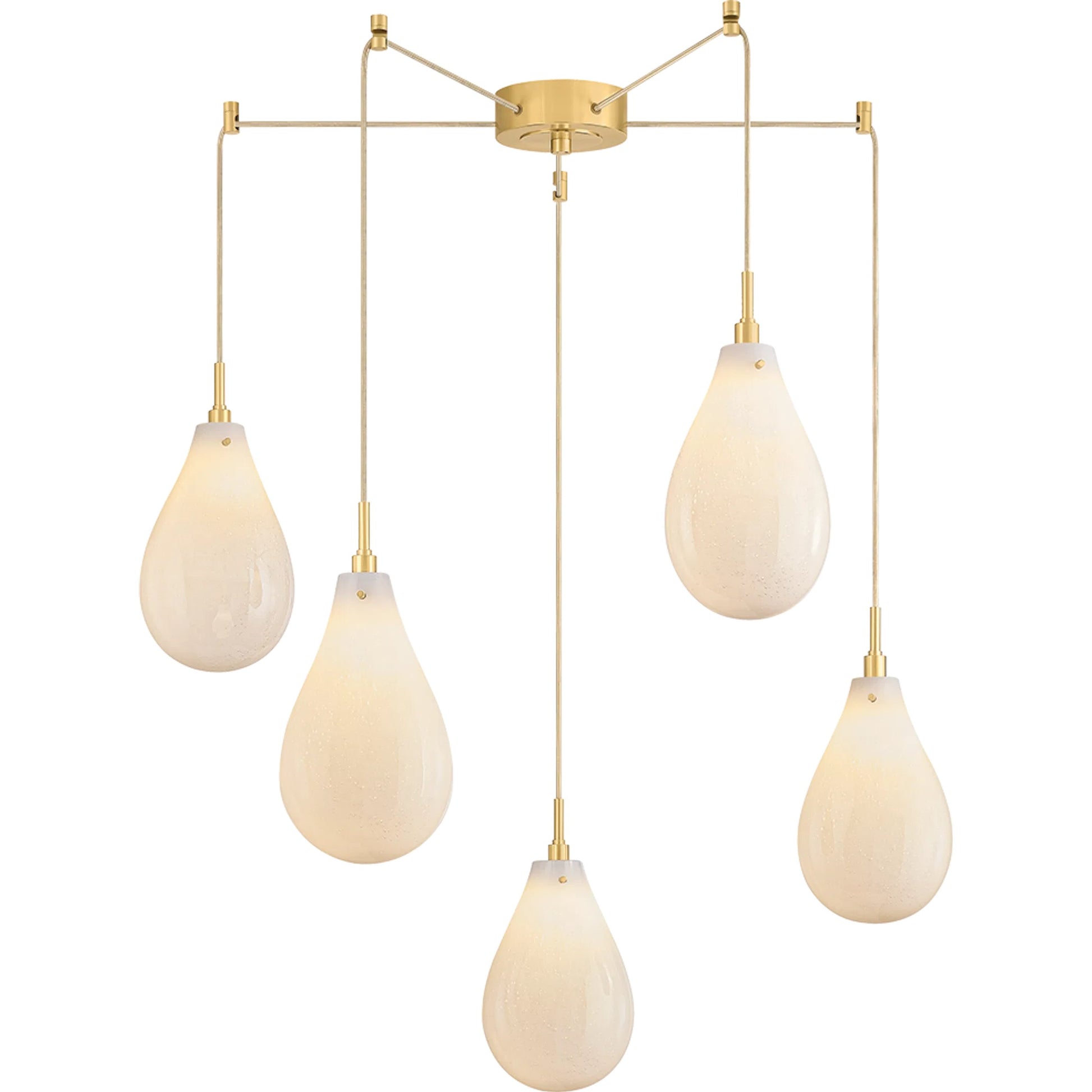 Ironwood 5-Light Chandelier by Hudson Valley in aged brass. Made from steel in a modern style.