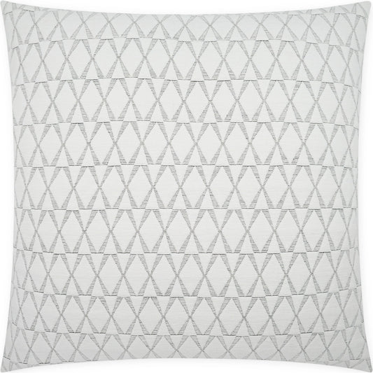 Ellory Pillow by DV Kap Home in white. Made from 64.22% polyester, 31.08% olefin, 2.38% rayon, 2.32% cotton in a modern style.