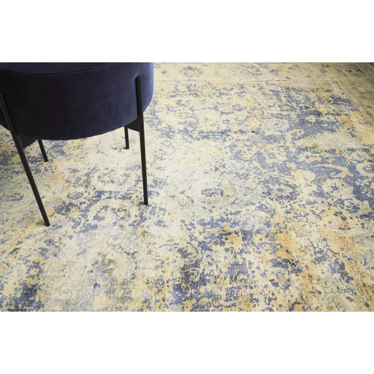 Cassina Rug - Blue, Beige by Exquisite Rugs in blue/beige. Made from unique in a unique style.