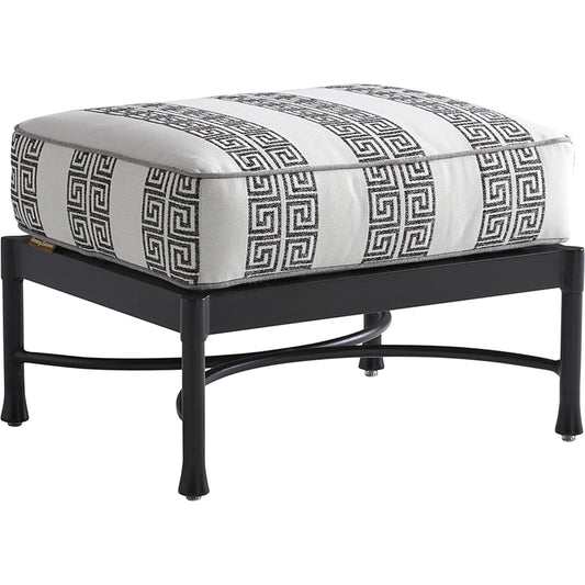 Pavlova Ottoman by Tommy Bahama Outdoor in graphite. Made from unique in a transitional style.