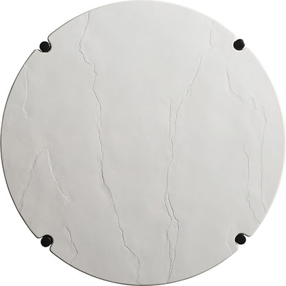 Pavlova Round Cocktail Table by Tommy Bahama Outdoor in textured graphic white. Made from unique in a transitional style.