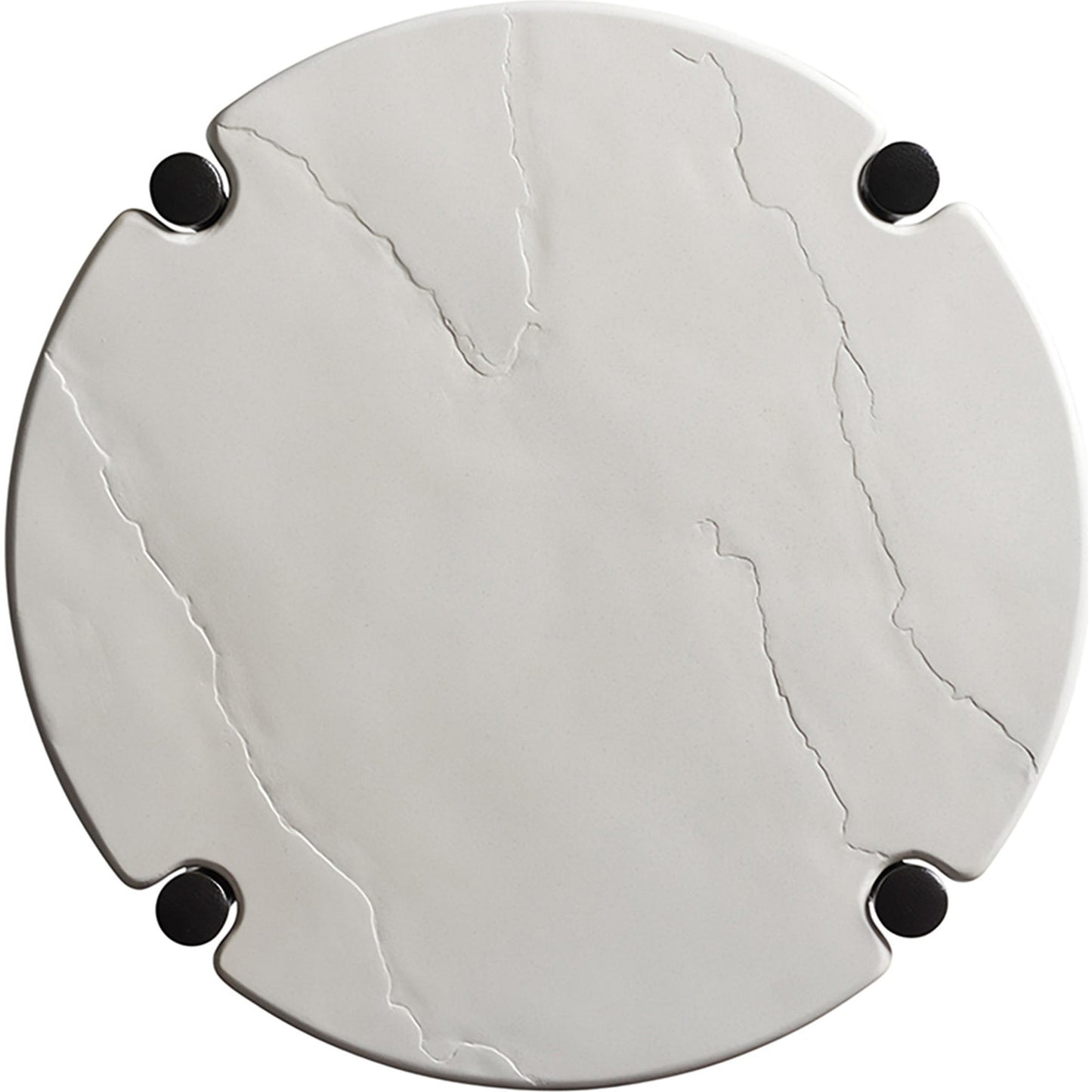 026 SR-836765 | Additional Silo | Pavlova Round End Table by Tommy Bahama Outdoor in textured graphic white. Made from unique in a modern style.