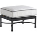 Pavlova Ottoman by Tommy Bahama Outdoor in graphite. Made from aluminum, fabric in a transitional style.