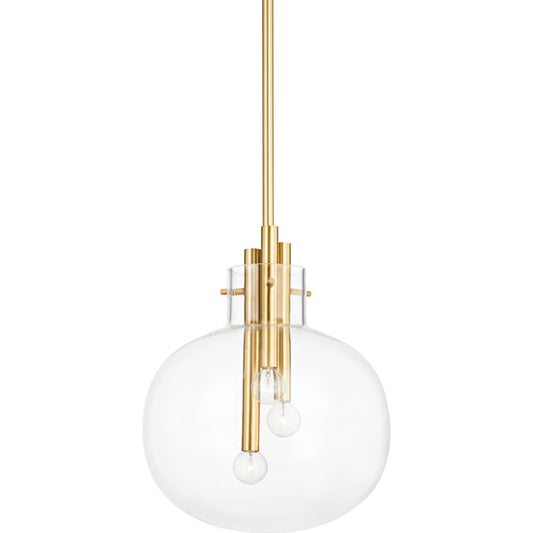Hempstead Pendant by Hudson Valley. Made from steel in a transitional style.