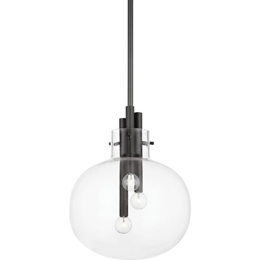 Hempstead Pendant by Hudson Valley. Made from steel in a transitional style.