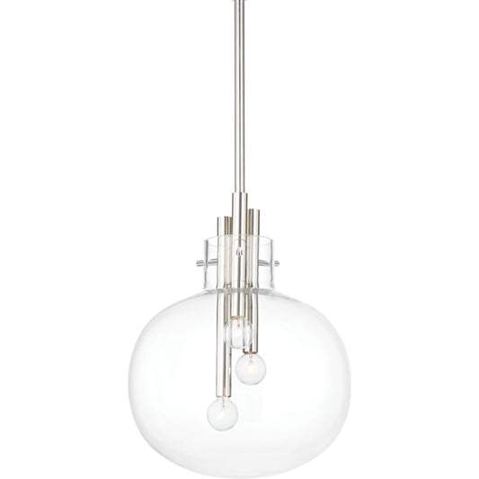 Hempstead Pendant by Hudson Valley. Made from steel in a transitional style.