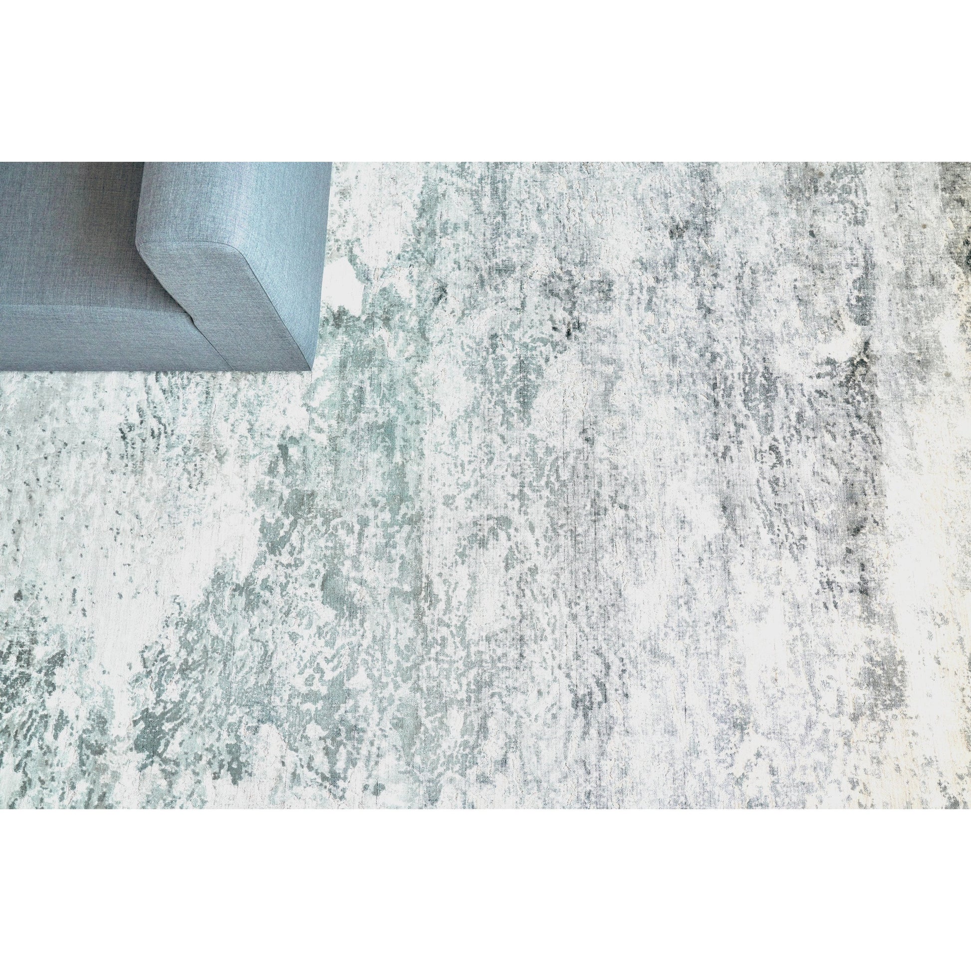 Cassina Rug by Exquisite Rugs in dark gray, gray. Made from bamboo silk in a unique style.
