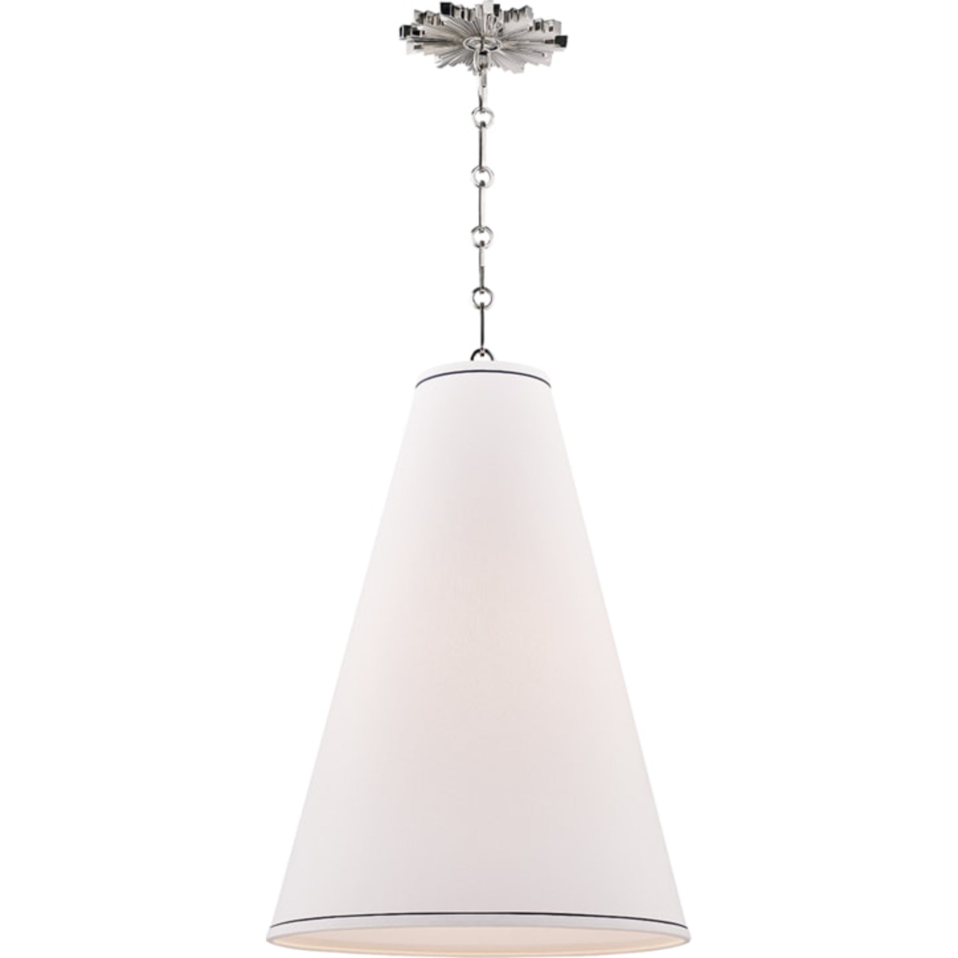 Worth Pendant by Hudson Valley in aged brass. Made from steel in a transitional style.