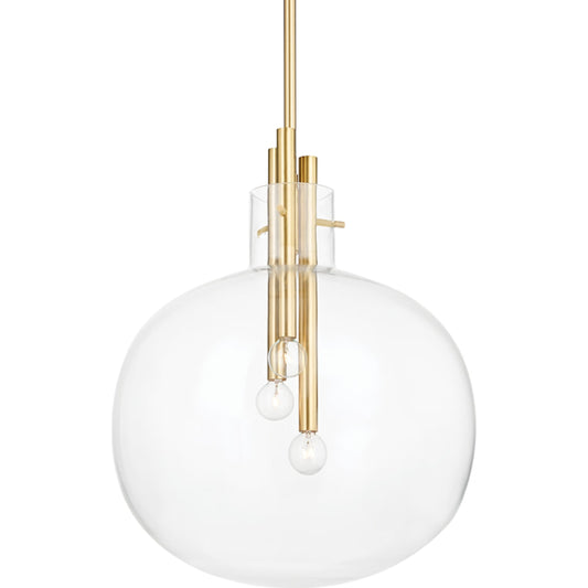 Hempstead Pendant by Hudson Valley. Made from steel in a transitional style.