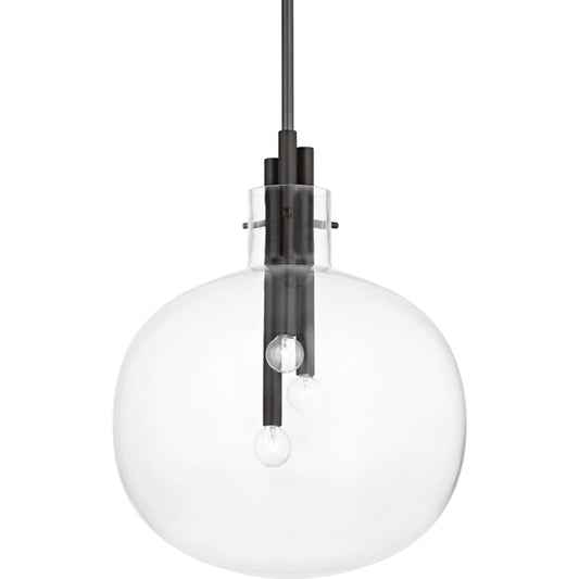 Hempstead Pendant by Hudson Valley. Made from steel in a transitional style.
