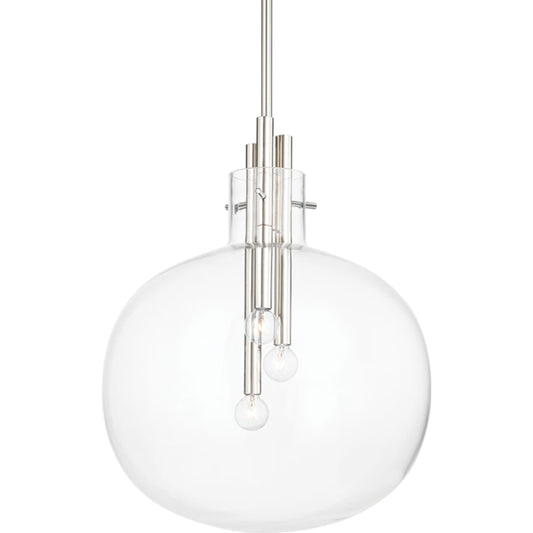 Hempstead Pendant by Hudson Valley. Made from steel in a transitional style.