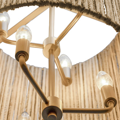 Jacob's Ladder Foyer Pendant by Varaluz in french gold. Made from unique in a modern style.