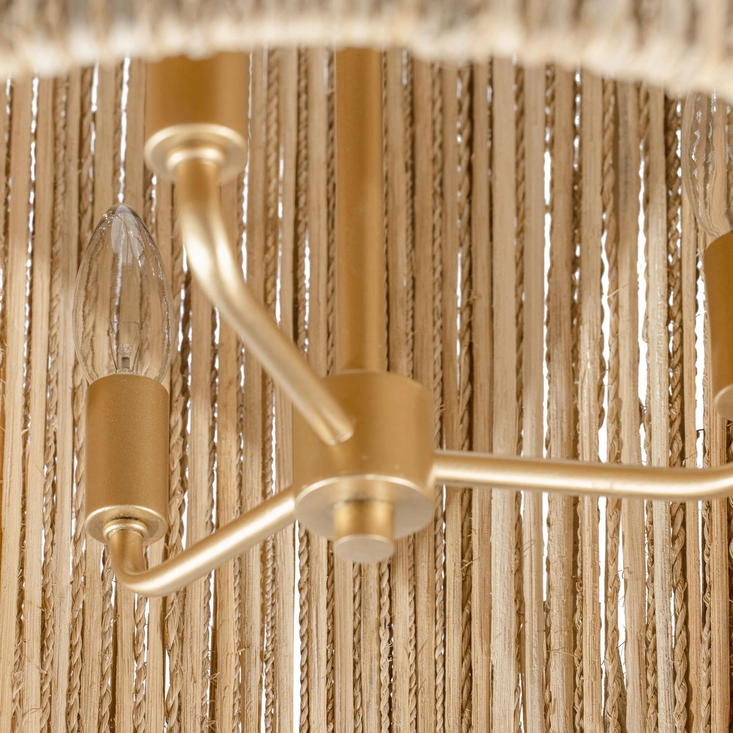 004 SI-2025839 | Closeup | Jacob's Ladder Foyer Pendant by Varaluz in french gold. Made from unique in a modern style.