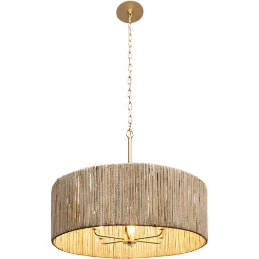 Jacob's Ladder Pendant by Varaluz in french gold. Made from unique in a modern style.