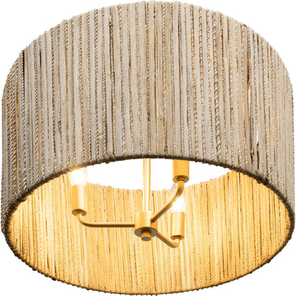 Jacob's Ladder Semi-Flush by Varaluz in french gold. Made from unique in a modern style.