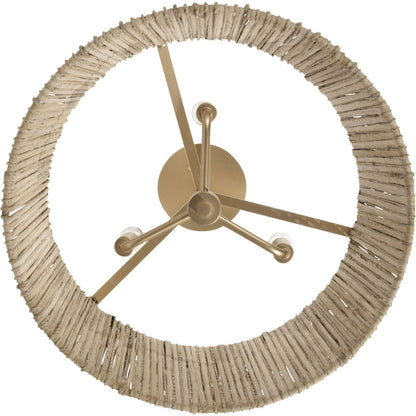 Jacob's Ladder Semi-Flush by Varaluz in french gold. Made from unique in a modern style.