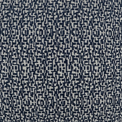 Code Pillow by DV Kap Home in navy. Made from 99% polyester, 1% linen in a modern style.