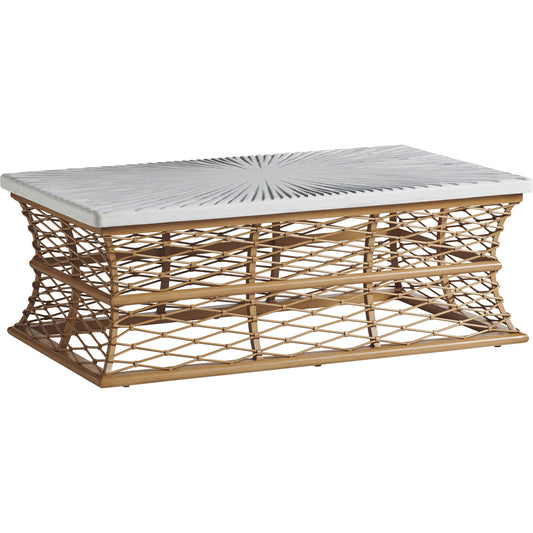 Key Largo Rectangular Cocktail Table by Tommy Bahama Outdoor. Made from unique in a coastal style.