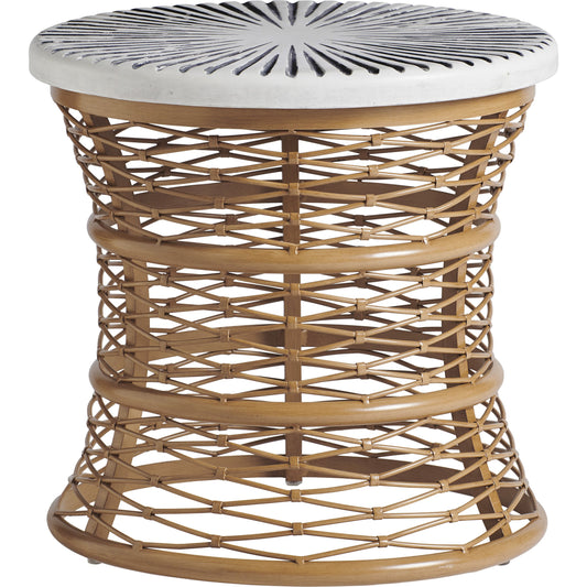 Key Largo Round End Table by Tommy Bahama Outdoor. Made from unique in a coastal style.
