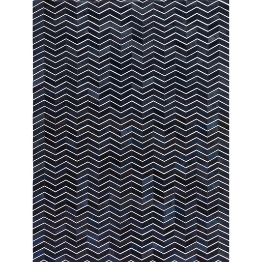 Natural Hide 3921 Rug by Exquisite Rugs in blue. Made from leather hide in a unique style.