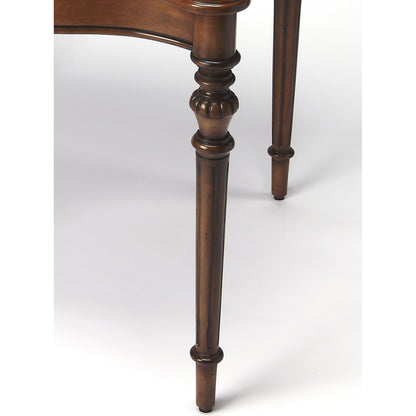 Eastwick Antique Cherry Game Table by Butler Specialty Company in medium brown and antique cherry. Made from solid mahogany, veneer mahogany, pine, walnut in a traditional style.