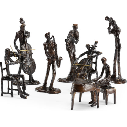Orchestra by Wildwood in patinated. Made from cast bronze in a eclectic & global style.