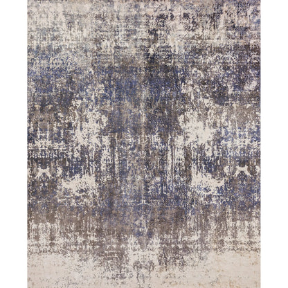 Reflections 3924 Rug by Exquisite Rugs in blue, ivory. Made from bamboo silk in a unique style.