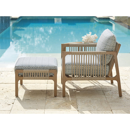 St Tropez Ottoman by Tommy Bahama Outdoor. Made from unique in a coastal style.