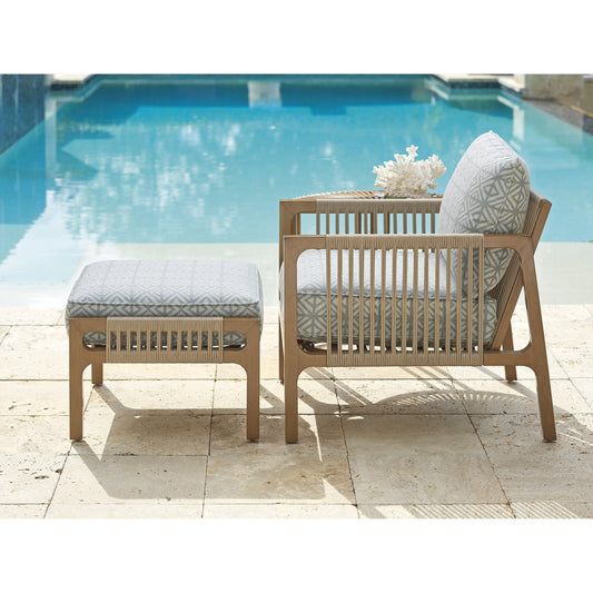 St Tropez Ottoman by Tommy Bahama Outdoor. Made from unique in a coastal style.