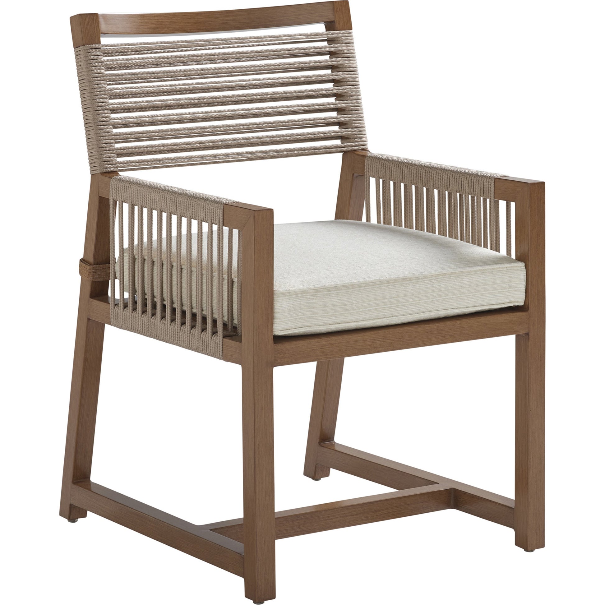 Cypress Point Ocean Terrace Arm Dining Chair by Tommy Bahama Outdoor in blue. Made from unique in a coastal style.