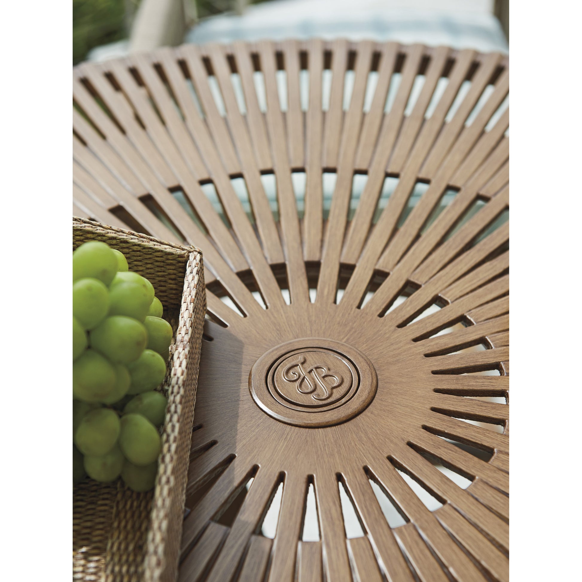 St Tropez Round Dining Table by Tommy Bahama Outdoor. Made from unique in a transitional style.